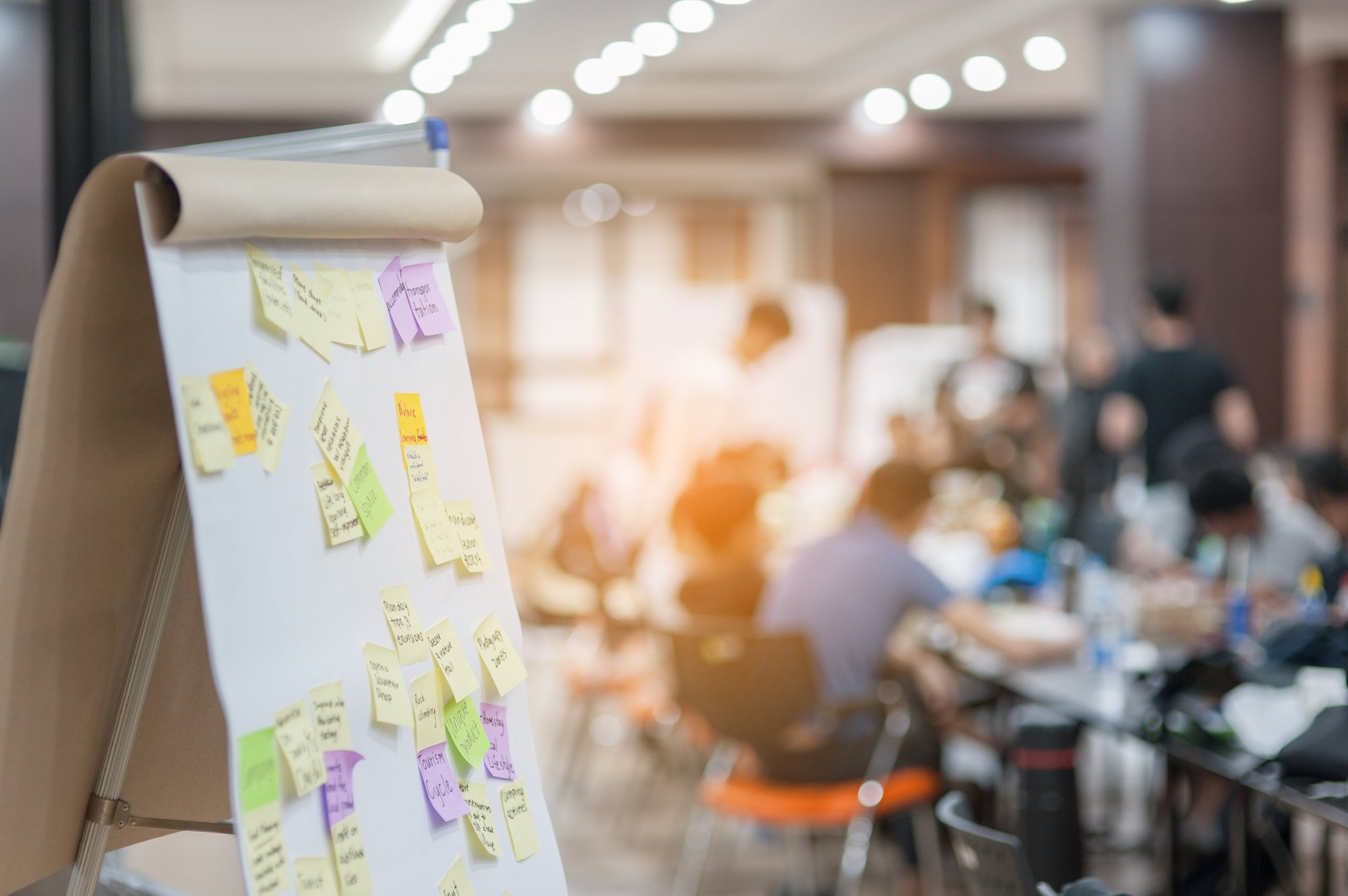 Flipchart bei Business-Meeting